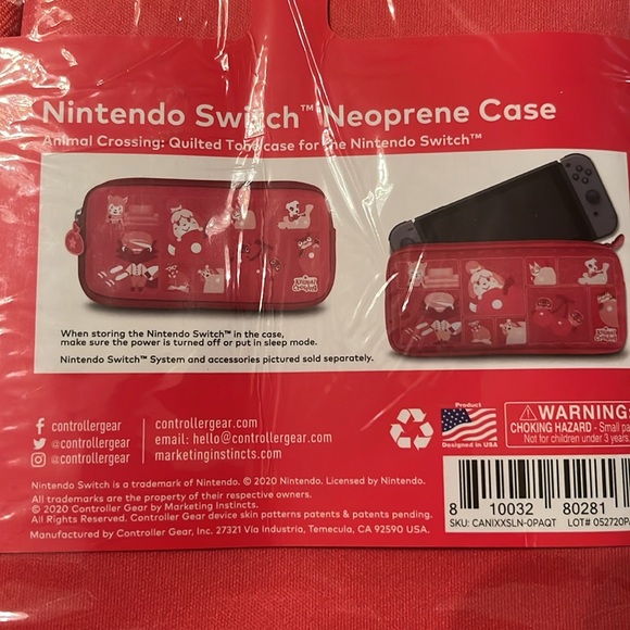 Nintendo Switch Animal Crossing Neoprene Case NWT - Picture 3 of 3